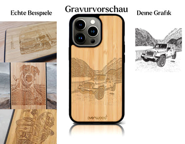 INDIVIDUELL iPhone 15 Pro Max Bambus-Kunststoff
